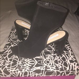 DVF black booties