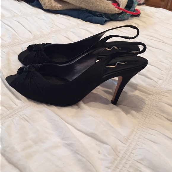 Black leather Nina heels - Picture 2 of 3