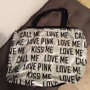 Love pink new tote travel bag