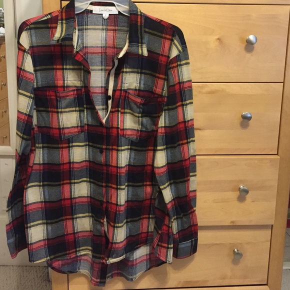 Plaid, button up shirt