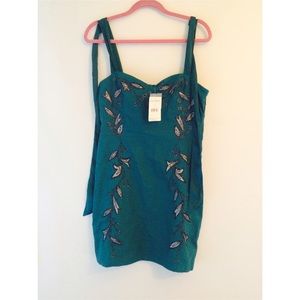 Free people "ocean" embroidered dress.