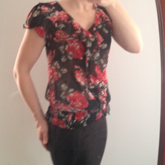 SALE A. Byer Chiffon Work Top