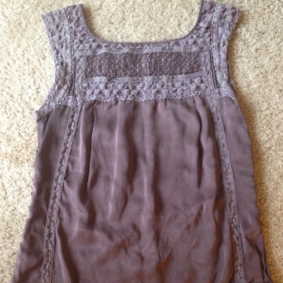 Free People Mauve Silk Top - Picture 2 of 4