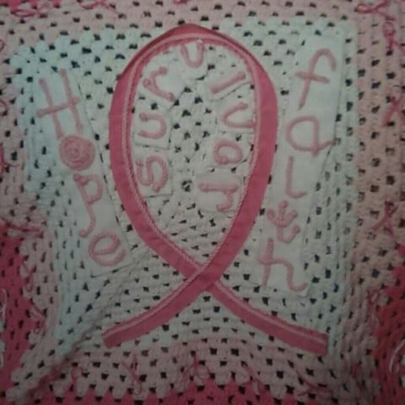 Supporting Breast Cancer blanket...