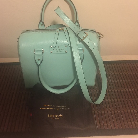 Kate Spade Alessa Satchel Robins egg blue