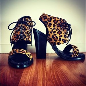 Shoe cult by NastyGal leopard cutout sandal