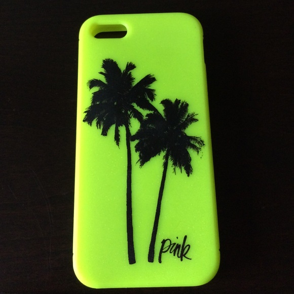 Victoria Secret's Pink IPhone 5S neon case.