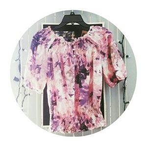 Floral Painting Print Blouse