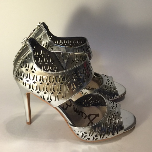 Sam Edelman Alva Soft Silver Metallic Heels