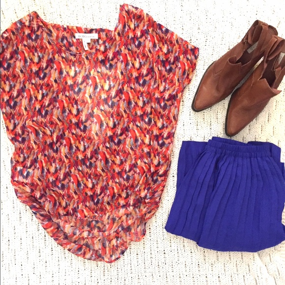 BCBGeneration cut out back blouse