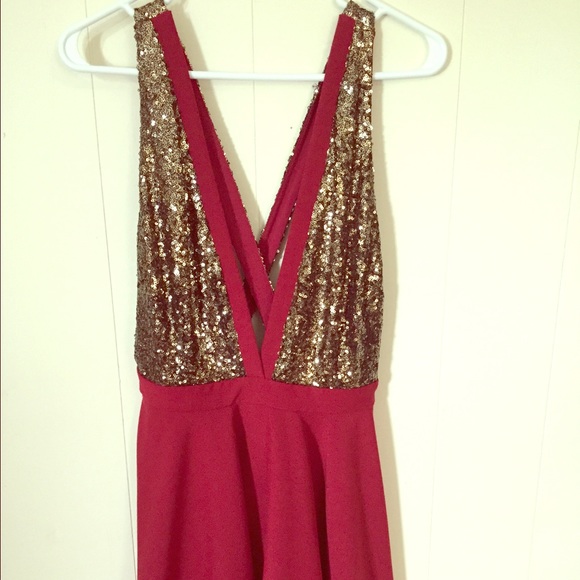 red dress