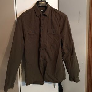 H&M army green Longsleeve for men