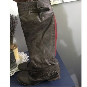 Gray Tall boots