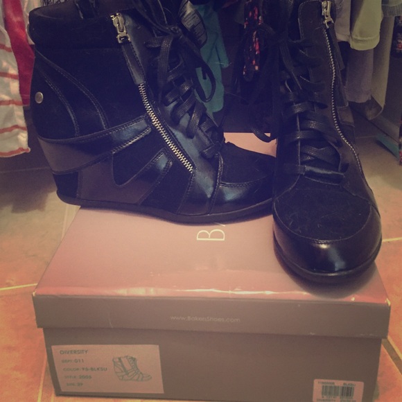 Bakers black Sneaker heel