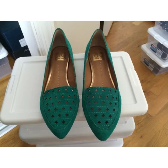 Dolce Vita Green Suede Leather Lake Flats