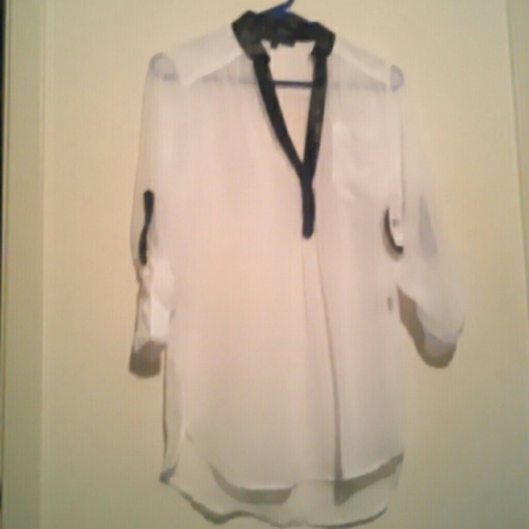 Cute white and black blouse