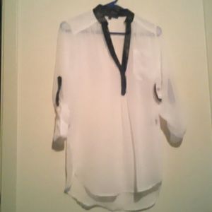 Cute white and black blouse