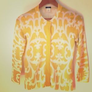🌺THINK SPRING🌷 J. Crew yellow white sweater