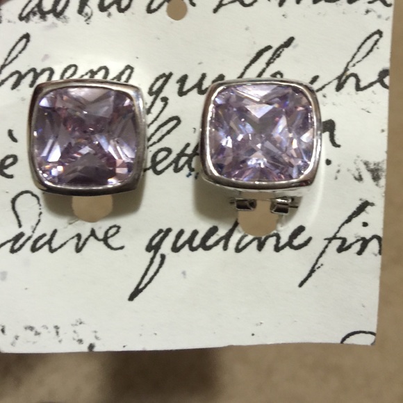 Beautiful Silver and Lavender Earrings