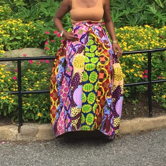 Ankara Flared  Maxi Skirt ***SOLD***