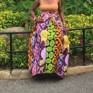 Ankara Flared  Maxi Skirt ***SOLD***