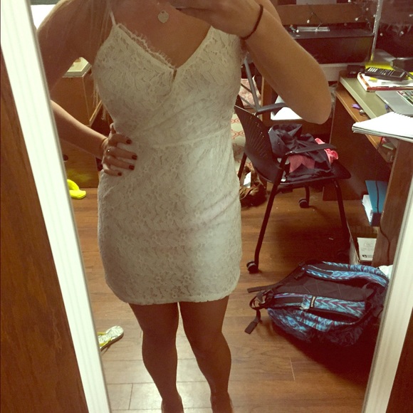 Urban Outfitters white lace dress