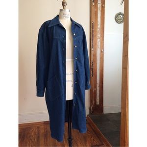 •Vintage denim shirt dress •