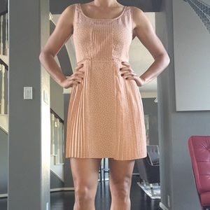 Lauren Conrad Polka Dot Pleated Dress