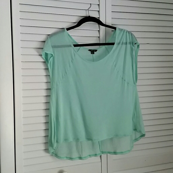 teal sheer shirt - Picture 1 of 2