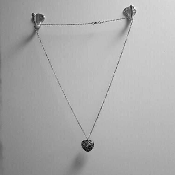Silver necklace with heart pendant