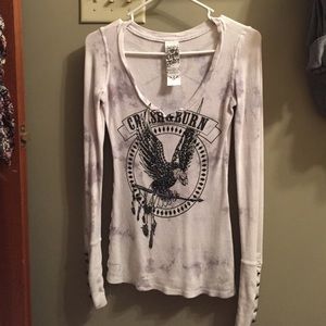 Long sleeve Crash and Burn Buckle shirt