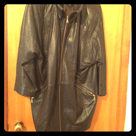 💯‼️REAL‼️Leather Coat