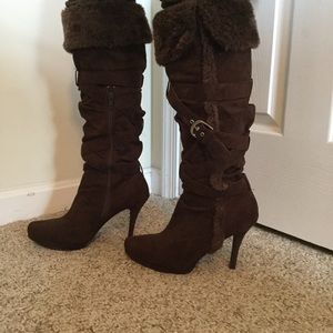 Rue21 Shoes - ๐๐Cocoa Brown Faux Suede Strappy Buckle Boots๐ Rue21 Shoes - ๐๐Cocoa Brown Faux Suede Strappy Buckle Boots๐