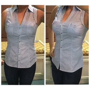 Express "seersucker" shirt