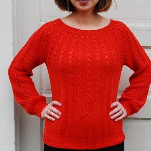 Very cool knit pullover Anthro sweater