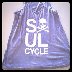 SoulCycle light gray a line tank- never worn!