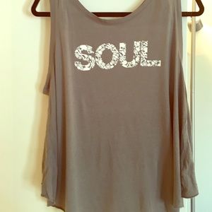 SoulCycle tank with crisscross back-never worn!