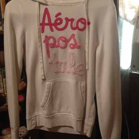 White and pink. Hoodie, size medium - Picture 1 of 3
