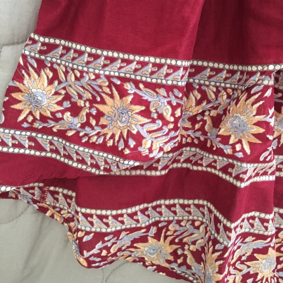 🎉SALE🎉Free People Cotton High Low Boho Skirt - Picture 2 of 4
