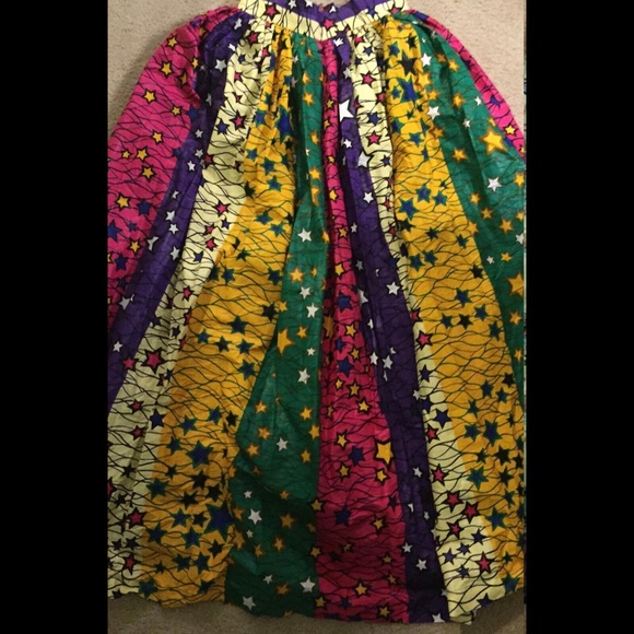Size 4 Flared Maxi Ankara Skirt ~SOLD~