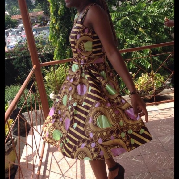 Size 4 Ankara fabric dress.