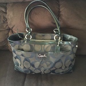 Coach canvas tote
