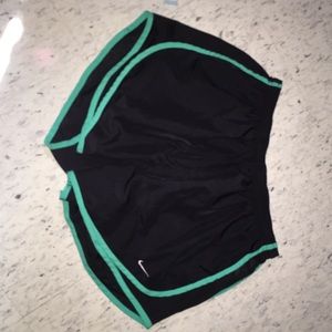 Nike running shorts.