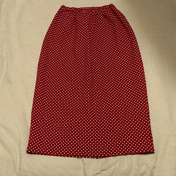 Red skirt