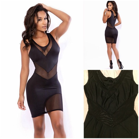 Sexy mesh cut out dress NWOT