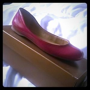 Red Patent Leather Nine West flats