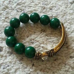 Chunky green bracelet