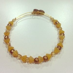 Alex and Ani - Gold and yellow beaded bracelet