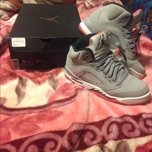 Hot lava Jordan 5s .