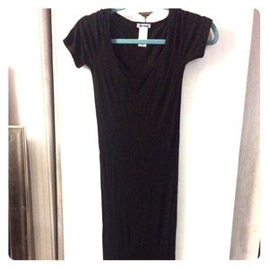 Black long shirt with slits